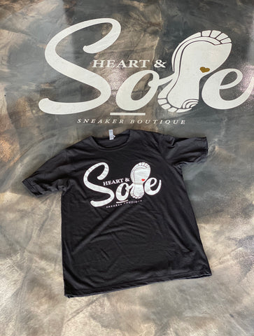 Heart and Sole Black Tee