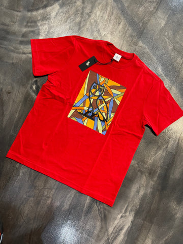 OVO Stain Glass Owl Tee Red