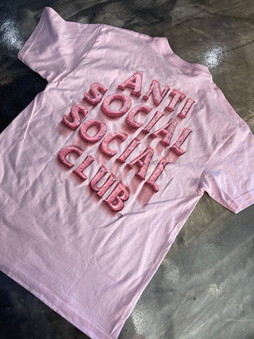 Anti Social Social Club Sprinkling Tears Pink Tee