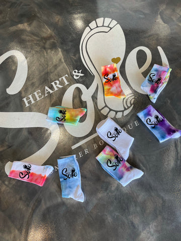Heart & Sole Tie Dye Socks